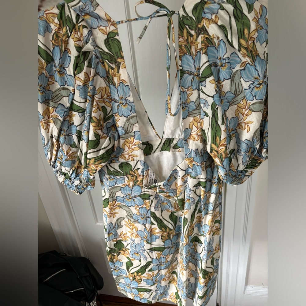 Amalie floral linen dress